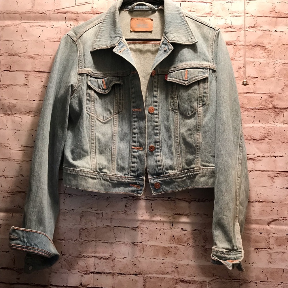 Levi's vintage?? Jean jacket cropped sz L